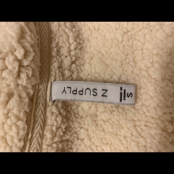 Z Supply Fuzzy Pink Hoodie- Size S - Picture 4 of 4